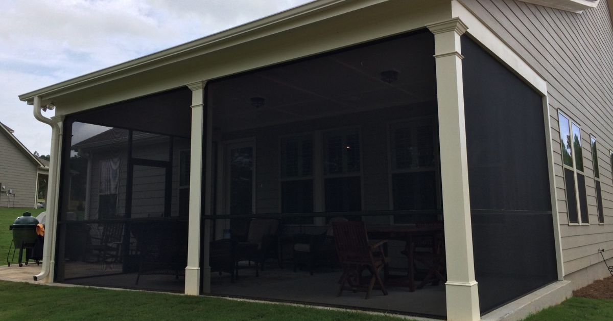 What are the benefits of a screened porch